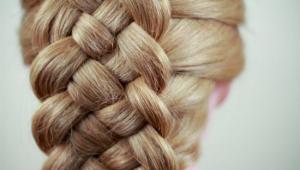 Из 5 прядей коса: схемы плетения и пошаговая инструкция